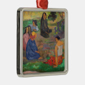 Paul Gauguin - Der Konversation / Parau Ornament Aus Metall (Rechts)