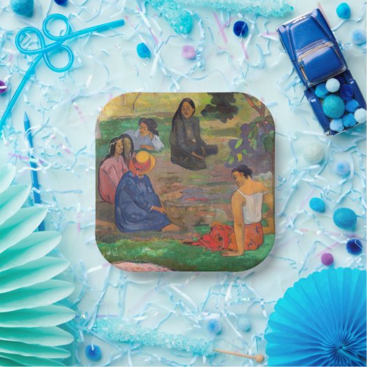 Paul Gauguin - Der Konversation / Parau Pappteller (Party)