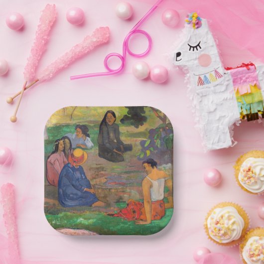 Paul Gauguin - Der Konversation / Parau Pappteller (Party)