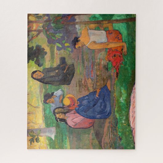 Paul Gauguin - Der Konversation / Parau Puzzle (Vertikal)