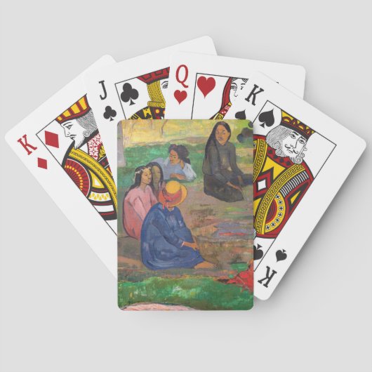 Paul Gauguin - Der Konversation / Parau Spielkarten (Rückseite)