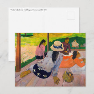Paul Gauguin - Der Mittagsschlaf Postkarte