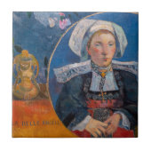 Paul Gauguin - Der schöne Engel, Pont-aven Fliese (Vorderseite)