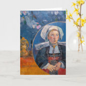 Paul Gauguin - Der schöne Engel, Pont-aven Karte (Gelbe Blume)