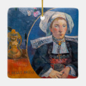 Paul Gauguin - Der schöne Engel, Pont-aven Keramikornament (Rückseite)