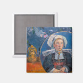 Paul Gauguin - Der schöne Engel, Pont-aven Magnet (Vorderseite/Rückseite)