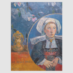 Paul Gauguin - Der schöne Engel, Pont-aven Seidenpapier