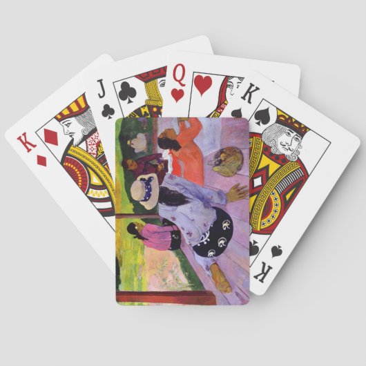 Paul Gauguin | der Siesta, 1891-2 (Öl auf Spielkarten (Rückseite)