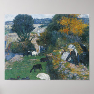 Paul Gauguin - Die bretonische Schäferin Poster