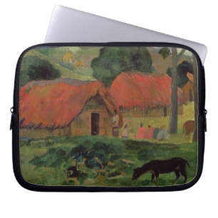 Paul Gauguin   die drei Hütten, Tahiti, 1891-92 Laptopschutzhülle