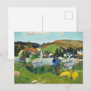 Paul Gauguin Die klassische Landschaft von Swinehe Postkarte
