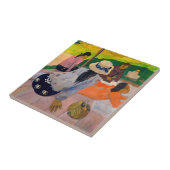 Paul Gauguin - Die Siesta Fliese (Seite)