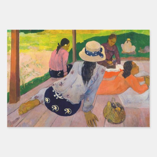 Paul Gauguin - Die Siesta Geschenkpapier Set (Vorderseite)