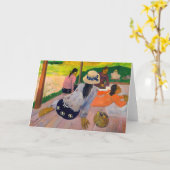 Paul Gauguin - Die Siesta Karte (Gelbe Blume)