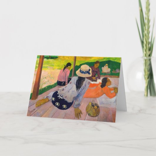 Paul Gauguin - Die Siesta Karte (Vorderseite)