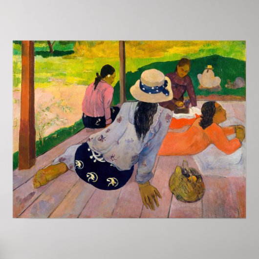 Paul Gauguin - Die Siesta Poster (Vorne)