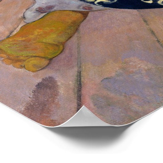 Paul Gauguin - Die Siesta Poster (Ecke)