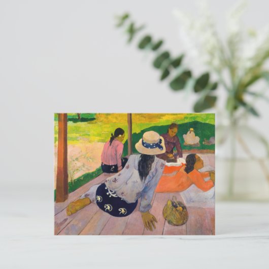 Paul Gauguin - Die Siesta Postkarte (Stehend Vorderseite)