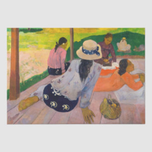 Paul Gauguin - Die Siesta Seidenpapier