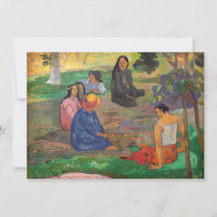 Paul Gauguin - Die Unterhaltung / Les Parau Parau Dankeskarte