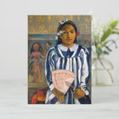 Paul Gauguin - Die Vorfahren von Tehamana Dankeskarte (Stehend Vorderseite)