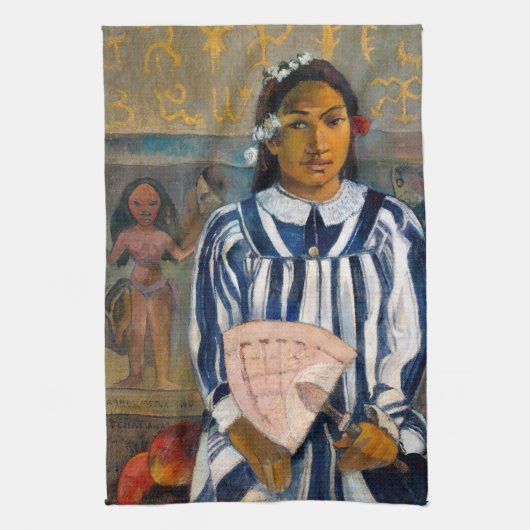 Paul Gauguin - Die Vorfahren von Tehamana Geschirrtuch (Vertikal)