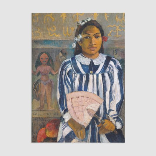 Paul Gauguin - Die Vorfahren von Tehamana Seidenpapier