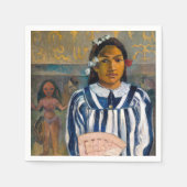 Paul Gauguin - Die Vorfahren von Tehamana Serviette (Vorderseite)