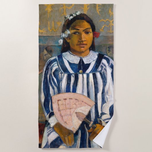 Paul Gauguin - Die Vorfahren von Tehamana Strandtuch (Vorderseite)