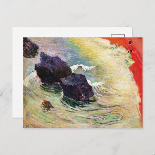 Paul Gauguin | Die Welle Postkarte (Vorne/Hinten)