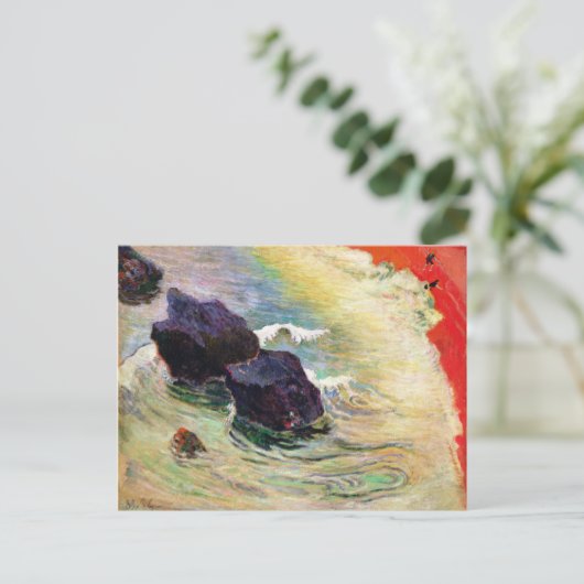 Paul Gauguin | Die Welle Postkarte (Stehend Vorderseite)