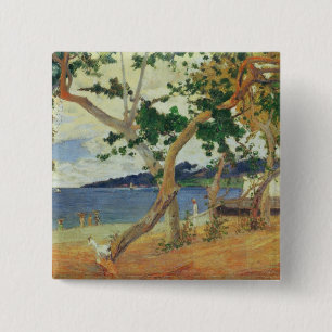 Paul Gauguin durch die Küste, Martinique, 1887 Button