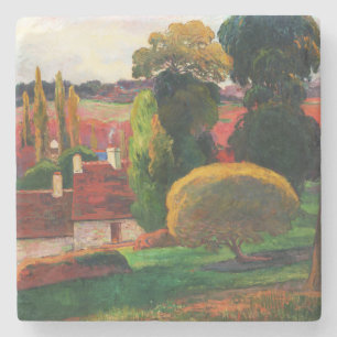 Paul Gauguin Ein Bauernhof im klassischen Bretagne Steinuntersetzer