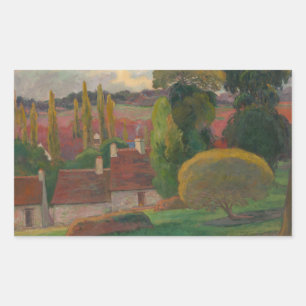 Paul Gauguin - Ein Bauernhof in der Bretagne Rechteckiger Aufkleber