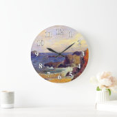 Paul Gauguin - felsige Küsten-Kunst-Malerei Große Wanduhr (Zuhause)