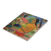 Paul Gauguin - Frau mit Frucht Fliese (Seite)