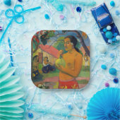 Paul Gauguin - Frau mit Frucht Pappteller (Party)