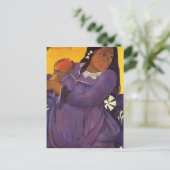 Paul Gauguin - Frau mit Mango Postkarte (Stehend Vorderseite)