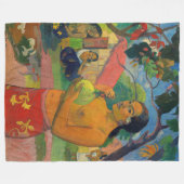 Paul Gauguin - Frauen, die eine Frucht halten Fleecedecke (Vorderseite (Horizontal))