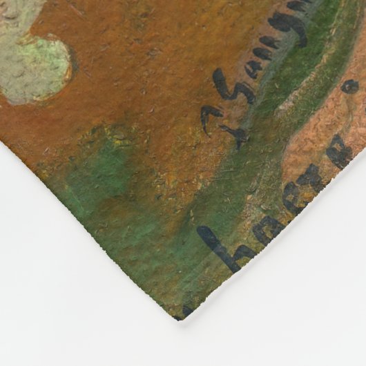 Paul Gauguin - Frauen, die eine Frucht halten Fleecedecke (Ecke)