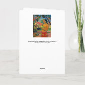 Paul Gauguin - Frauen, die eine Frucht halten Karte (Rückseite)