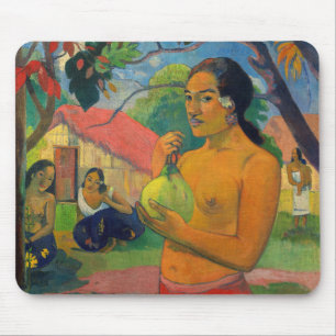 Paul Gauguin - Frauen, die eine Frucht halten Mousepad
