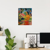 Paul Gauguin - Frauen, die eine Frucht halten Poster (Heimbüro)