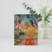 Paul Gauguin - Frauen, die eine Frucht halten Postkarte (Stehend Vorderseite)