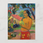 Paul Gauguin - Frauen, die eine Frucht halten Postkarte (Vorderseite)