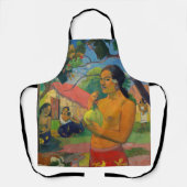 Paul Gauguin - Frauen, die eine Frucht halten Schürze (Vorderseite)