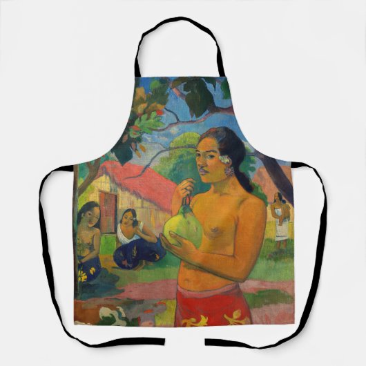 Paul Gauguin - Frauen, die eine Frucht halten Schürze (Vorderseite)