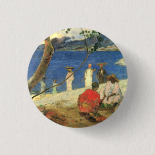 Paul Gauguin Fruit Carrier in Turin Cove oder Seas Button