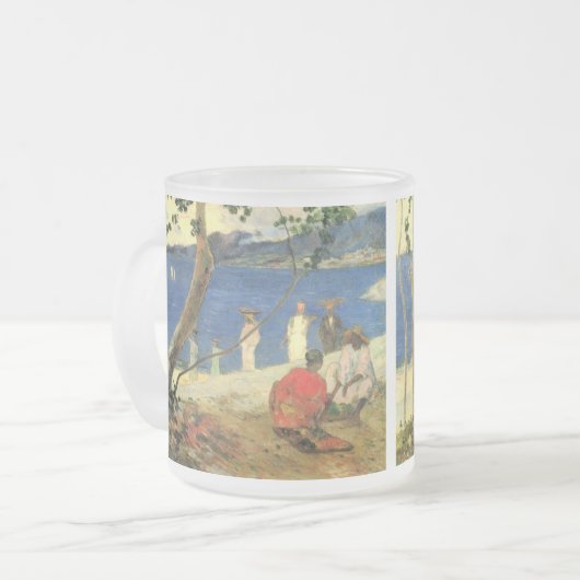 Paul Gauguin Fruit Carrier in Turin Cove oder Seas Mattglastasse (Vorderseite Links)