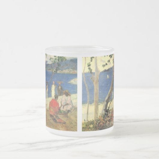 Paul Gauguin Fruit Carrier in Turin Cove oder Seas Mattglastasse (Mittel)